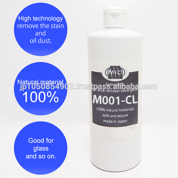 Windshield liquid detergent removing stain and oil dust